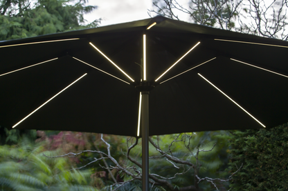 Stürdi 2.7m Round LED Solar Parasol