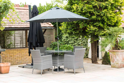 Sandringham 4 Seat Round Garden Dining Set