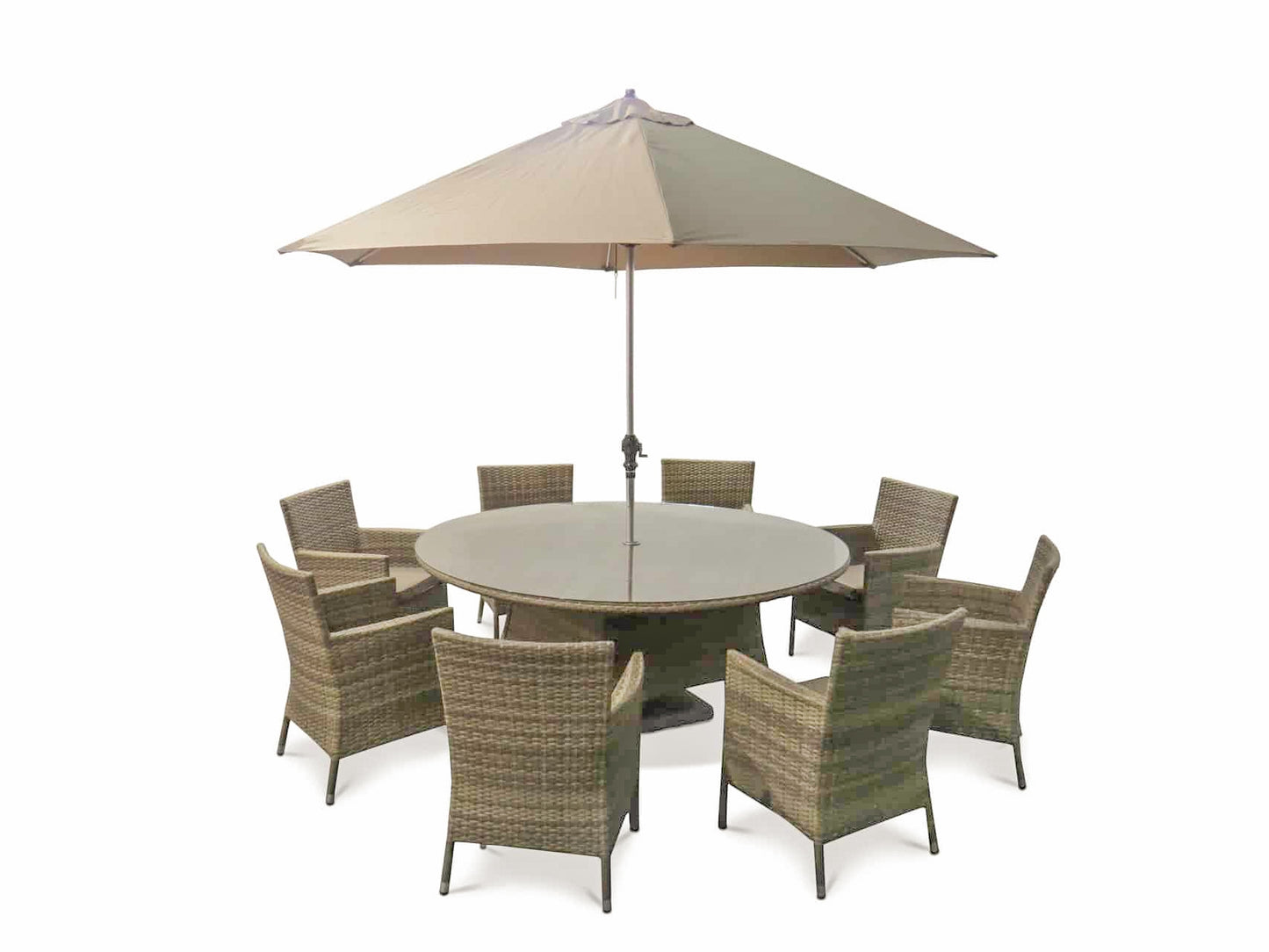 Sandringham 8 Seat Round Dining Set