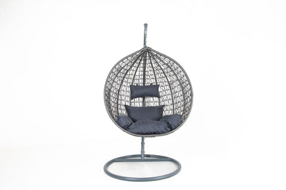 The Sardana Large Hanging Swing Pod Egg Chair - Grey