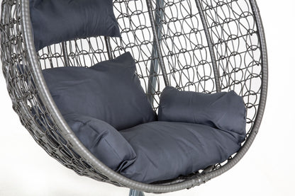 The Sardana Large Hanging Swing Pod Egg Chair - Grey