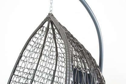 The Sardana Large Hanging Swing Pod Egg Chair - Grey