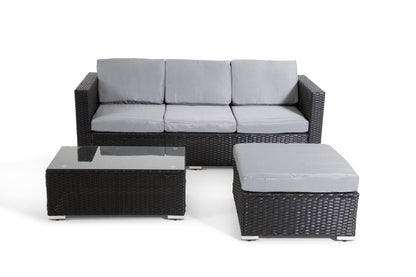 The Dunham 4 Seat Corner Rattan Set