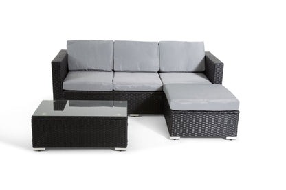 The Dunham 4 Seat Corner Rattan Set