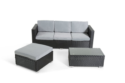 The Dunham 4 Seat Corner Rattan Set