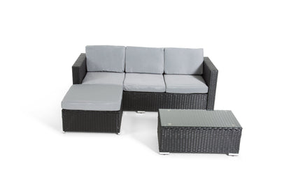 The Dunham 4 Seat Corner Rattan Set