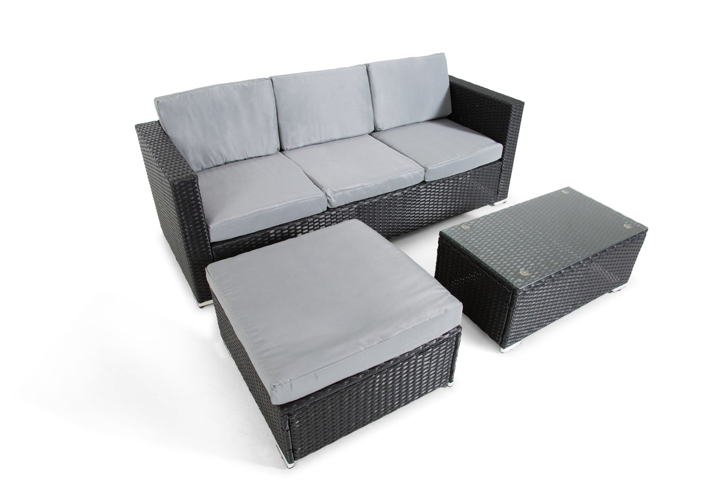 The Dunham 4 Seat Corner Rattan Set