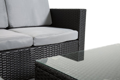 The Dunham 4 Seat Corner Rattan Set