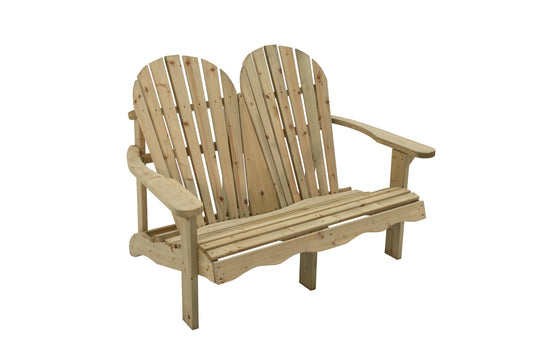 Double Adirondack relax garden bench