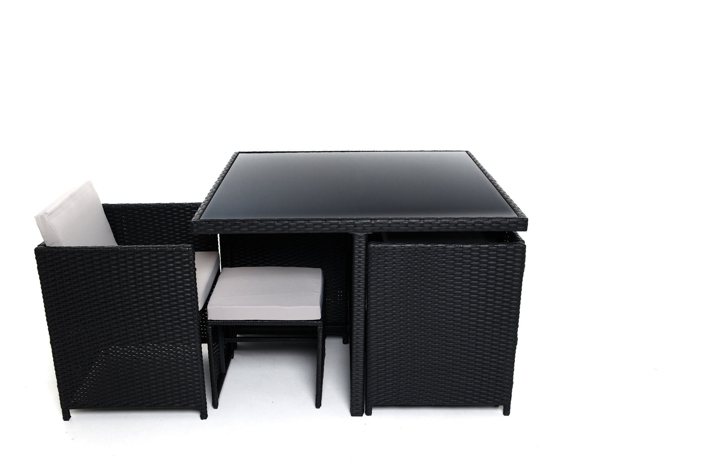 Milano 9 Piece Rattan Cube Dining Set