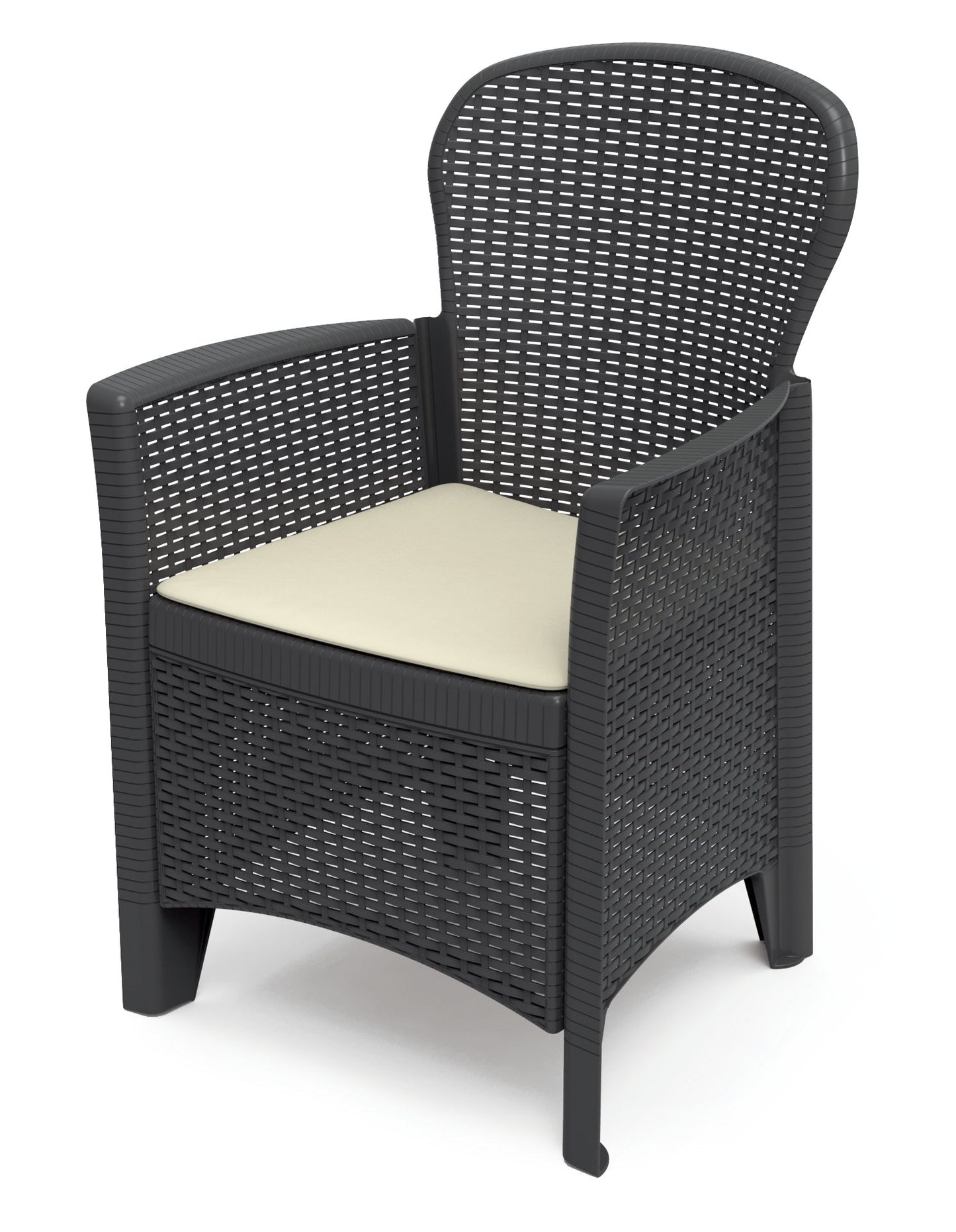 The Campania 4 Seat Rattan Dining set