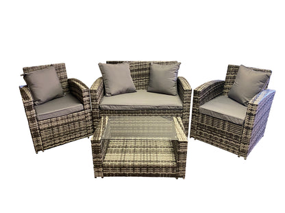 The Wilmslow 4 Seat Rattan Sofa Lounge Set