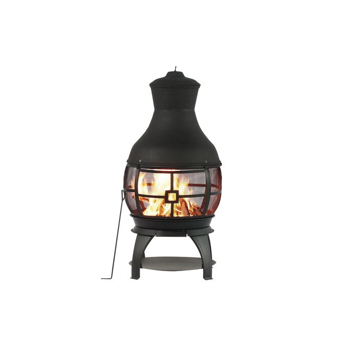Arlmont & Co. Kramer Cast Iron Wood Burning Outdoor Chiminea